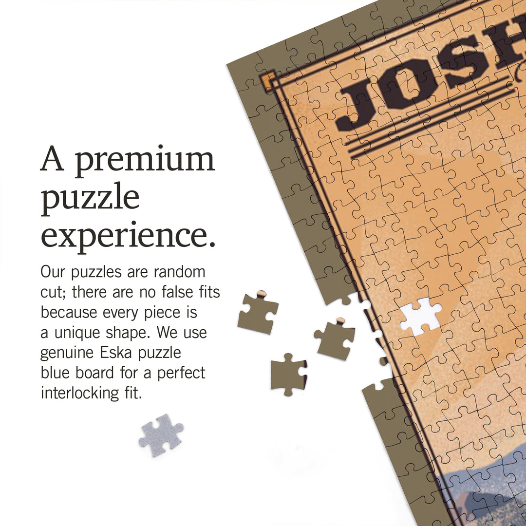 Joshua Tree National Park, California, Lithograph National Park Series, Jigsaw Puzzle Puzzle Lantern Press 