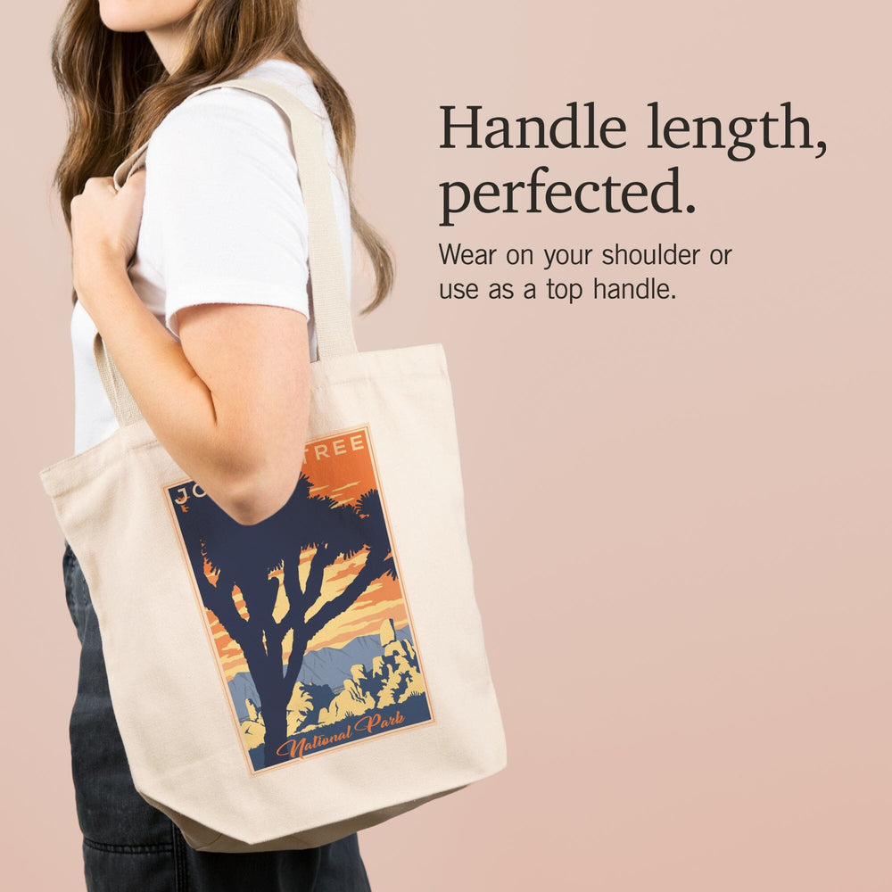 Joshua Tree National Park, California, Lithograph, Tote Bag Totes Lantern Press 