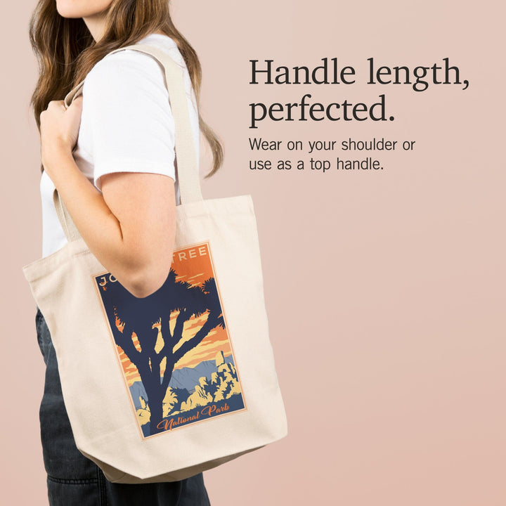 Joshua Tree National Park, California, Lithograph, Tote Bag Totes Lantern Press 