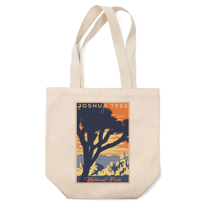 Joshua Tree National Park, California, Lithograph, Tote Bag Totes Lantern Press 