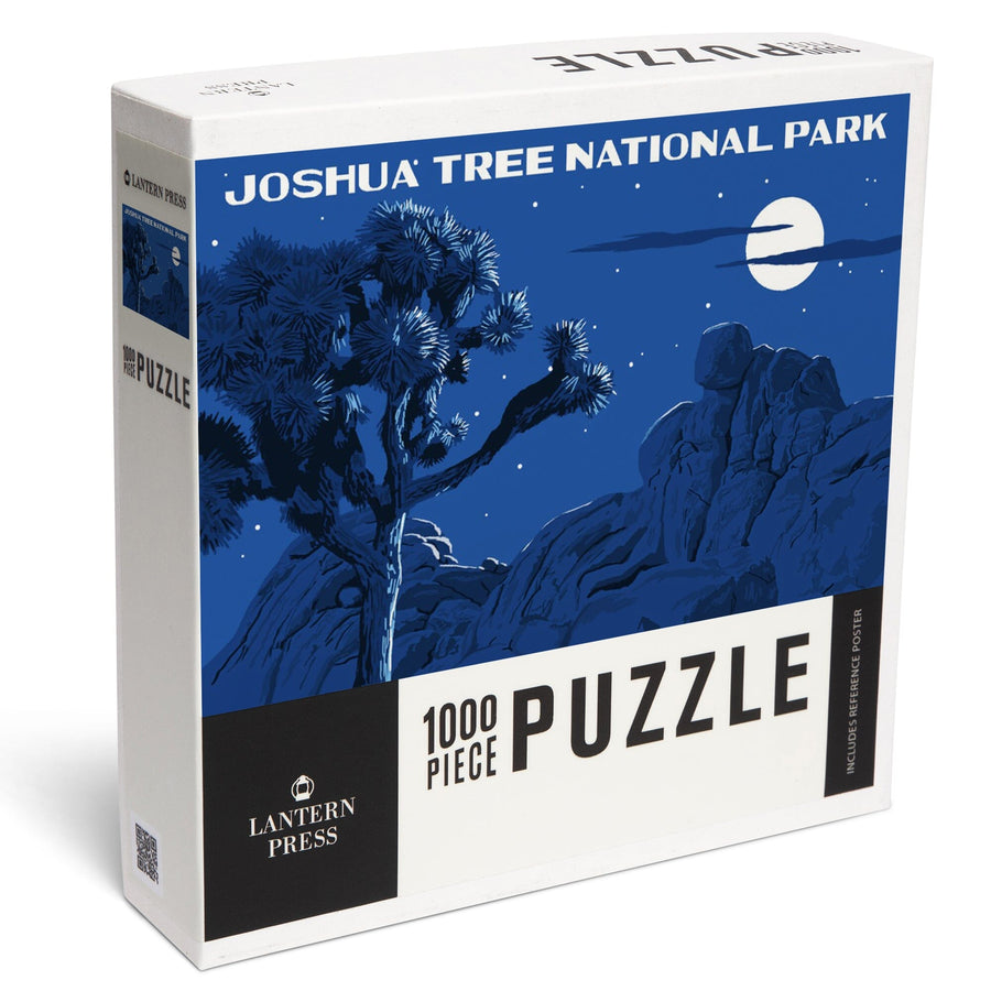 Joshua Tree National Park, California, Night Scene, WPA, Jigsaw Puzzle Puzzle Lantern Press 