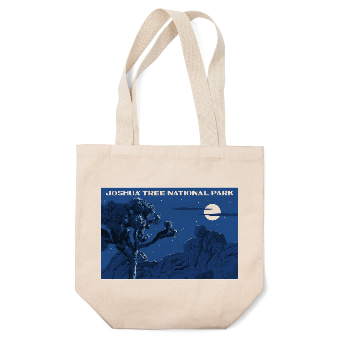 Joshua Tree National Park, California, Night Scene, WPA, Tote Bag Totes Lantern Press 