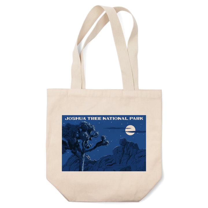 Joshua Tree National Park, California, Night Scene, WPA, Tote Bag Totes Lantern Press 
