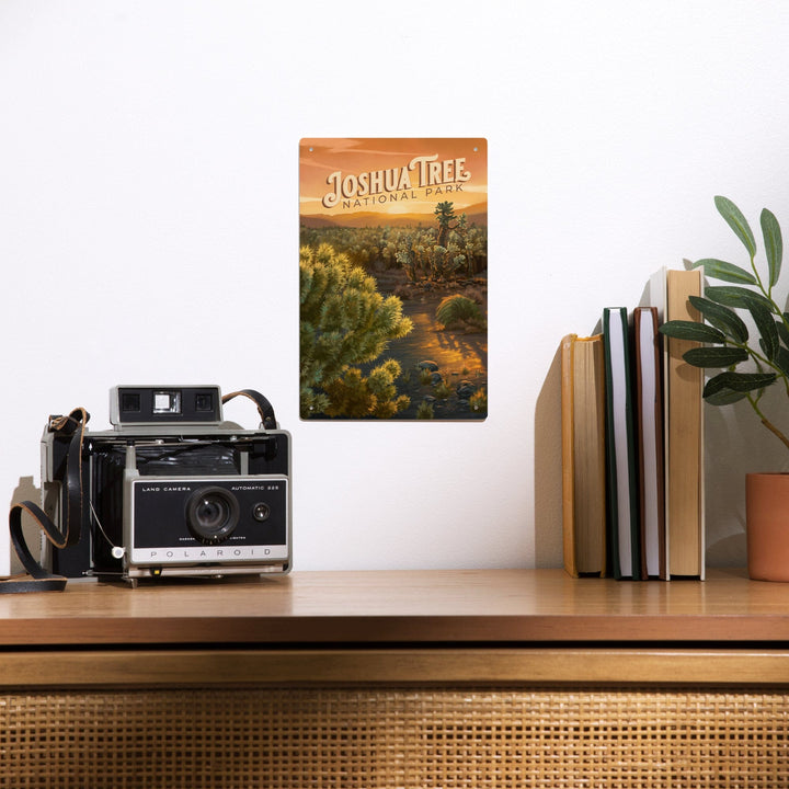 Joshua Tree National Park, California, Oil Painting, Metal Signs Metal Lantern Press 