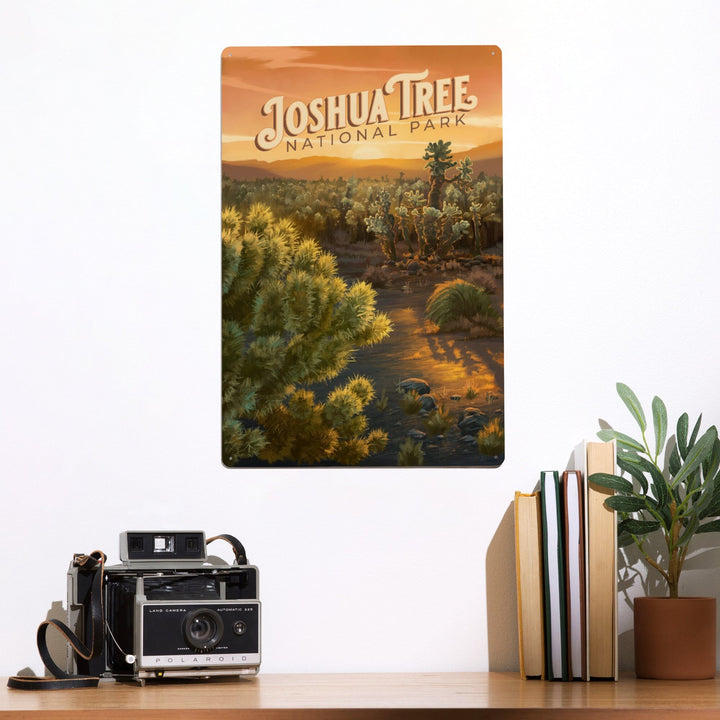 Joshua Tree National Park, California, Oil Painting, Metal Signs Metal Lantern Press 