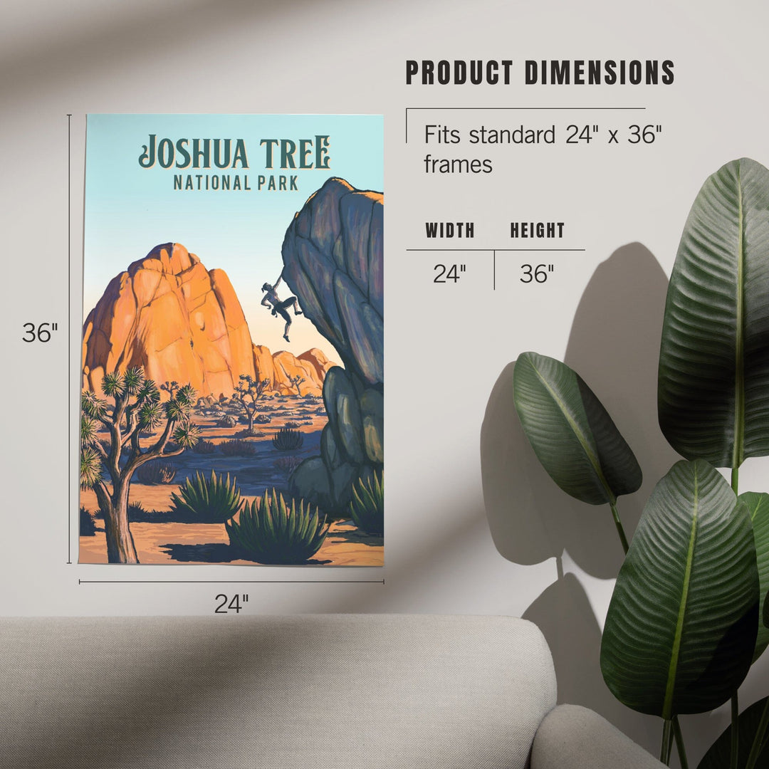Joshua Tree National Park, California, Painterly National Park Series, Art & Giclee Prints Art Lantern Press 