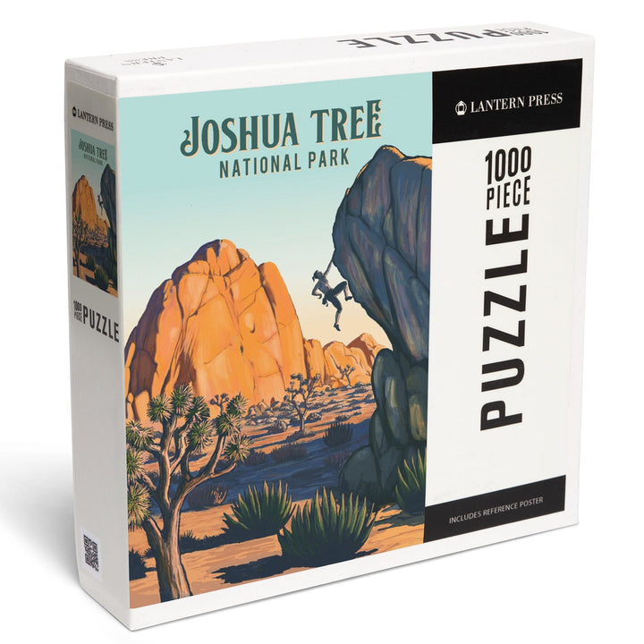 Joshua Tree National Park, California, Painterly National Park Series, Jigsaw Puzzle - Lantern Press