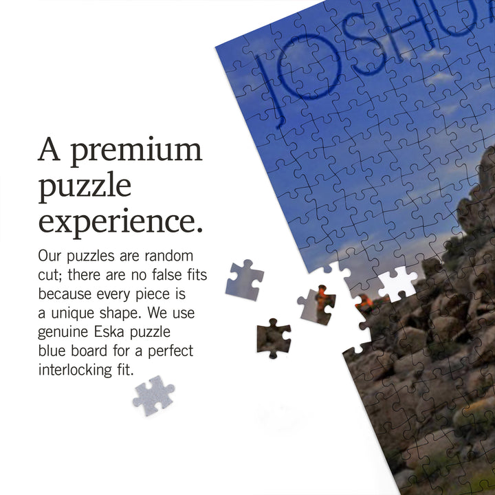 Joshua Tree National Park, California, Sunrise, Jigsaw Puzzle Puzzle Lantern Press 