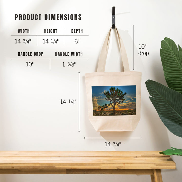 Joshua Tree National Park, California, Tree in Center, Tote Bag Totes Lantern Press 