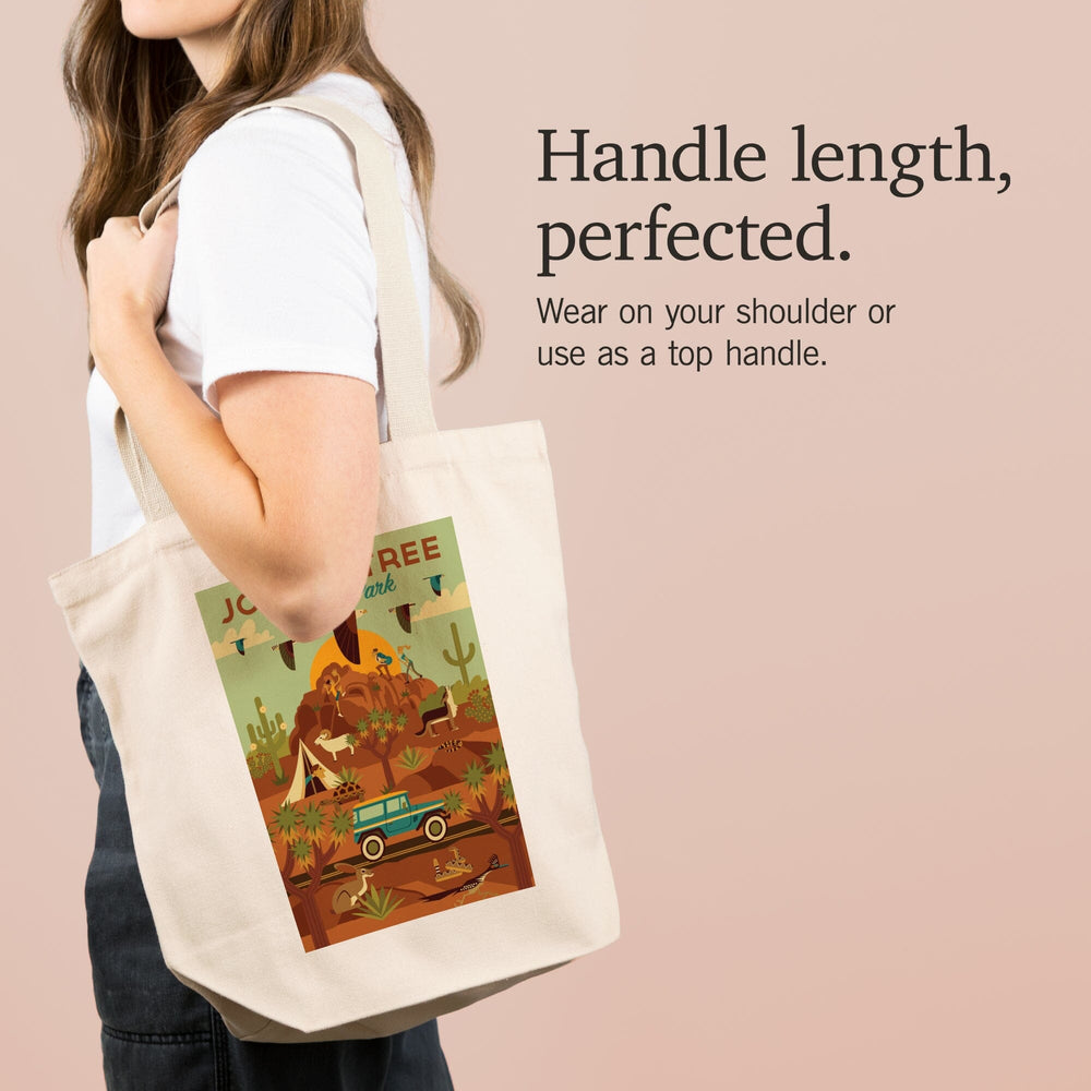 Joshua Tree National Park Geometric, Tote Bag Totes Lantern Press 