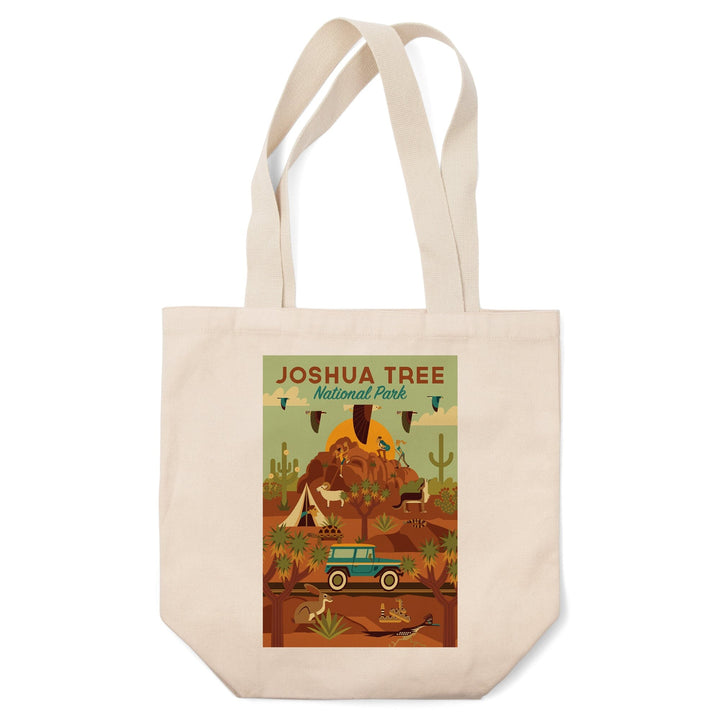 Joshua Tree National Park Geometric, Tote Bag Totes Lantern Press 