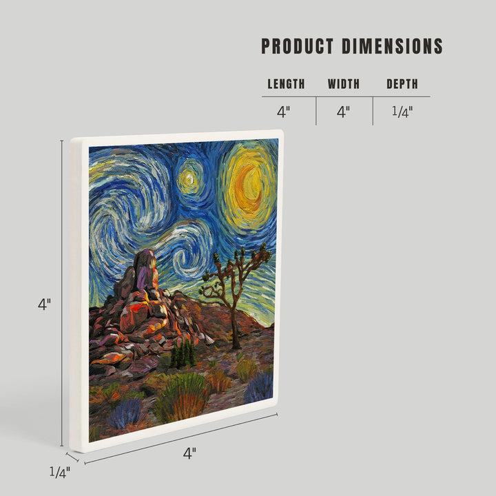 Joshua Tree National Park, Starry Night National Park Series, Coasters Coasters Lantern Press 