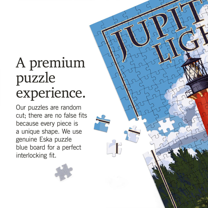 Jupiter, Florida, Jupiter Inlet Lighthouse, Jigsaw Puzzle Puzzle Lantern Press 