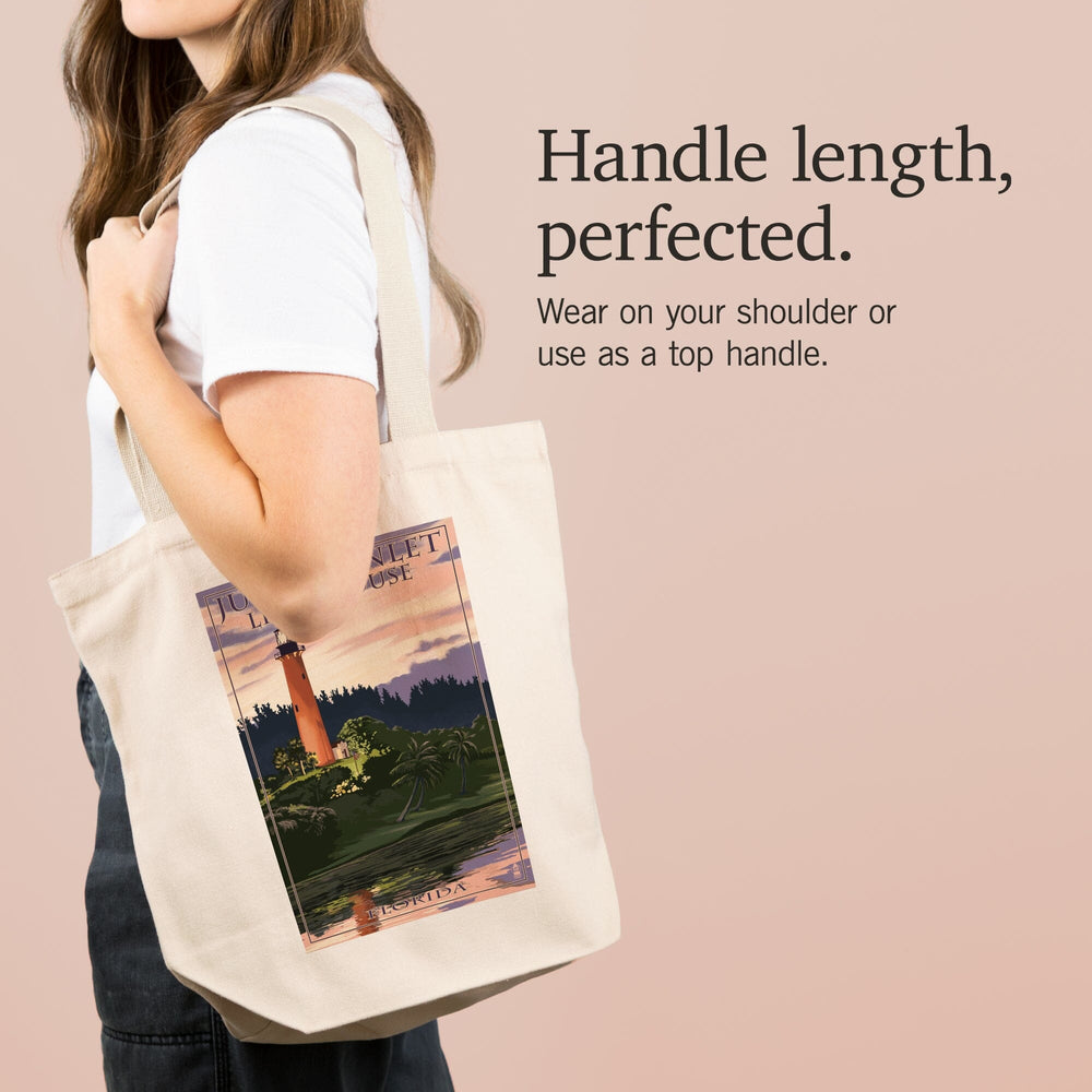 Jupiter, Florida, Jupiter Inlet Lighthouse, Sunset, Tote Bag Totes Lantern Press 