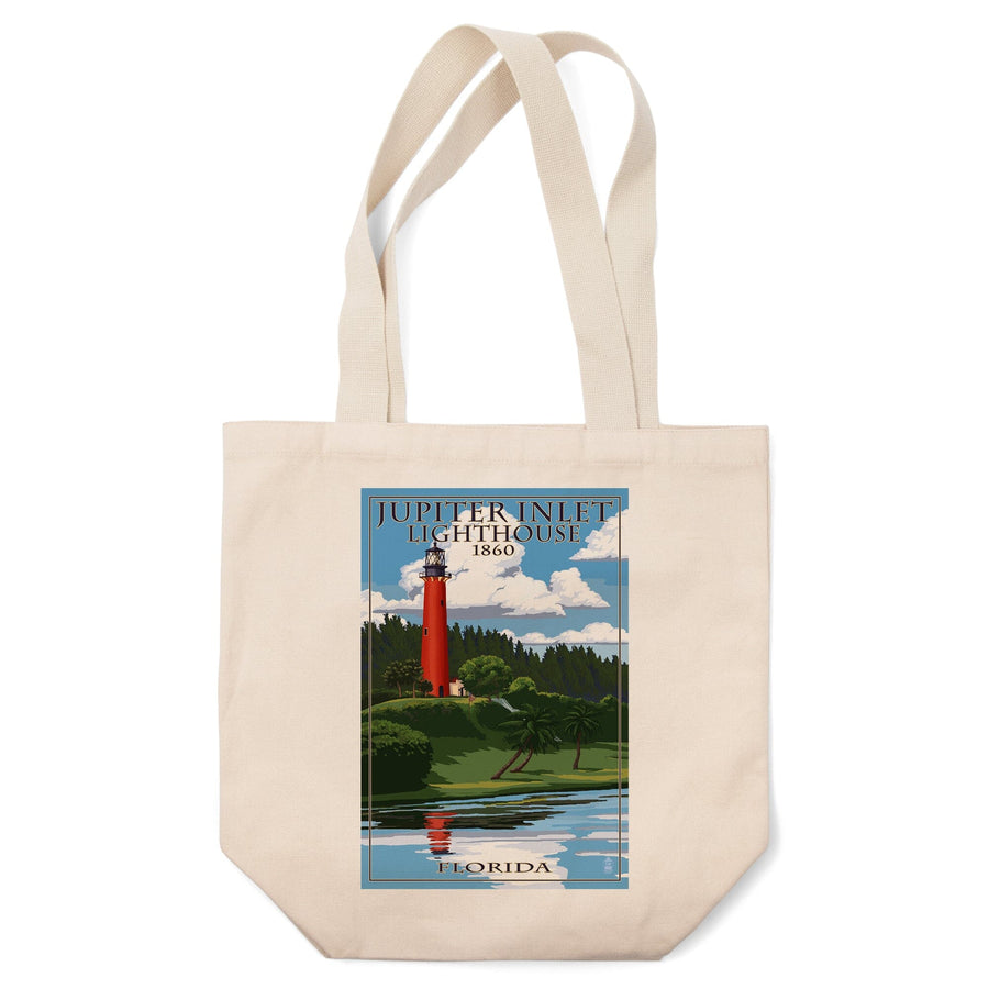 Jupiter, Florida, Jupiter Inlet Lighthouse, Tote Bag Totes Lantern Press 