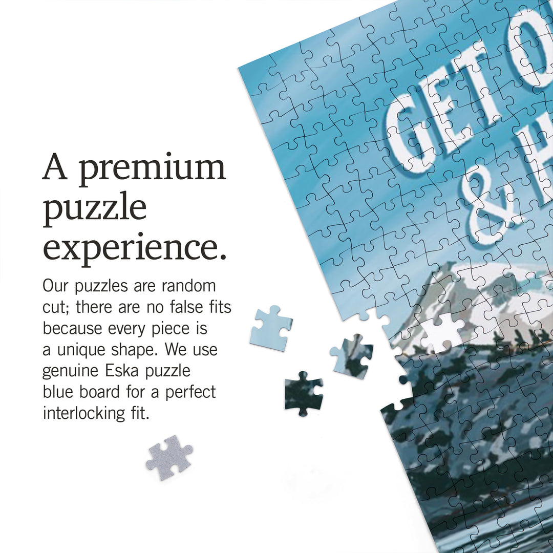 Kamloops, British Columbia, Canada, Get Out and Hike, Jigsaw Puzzle Puzzle Lantern Press 