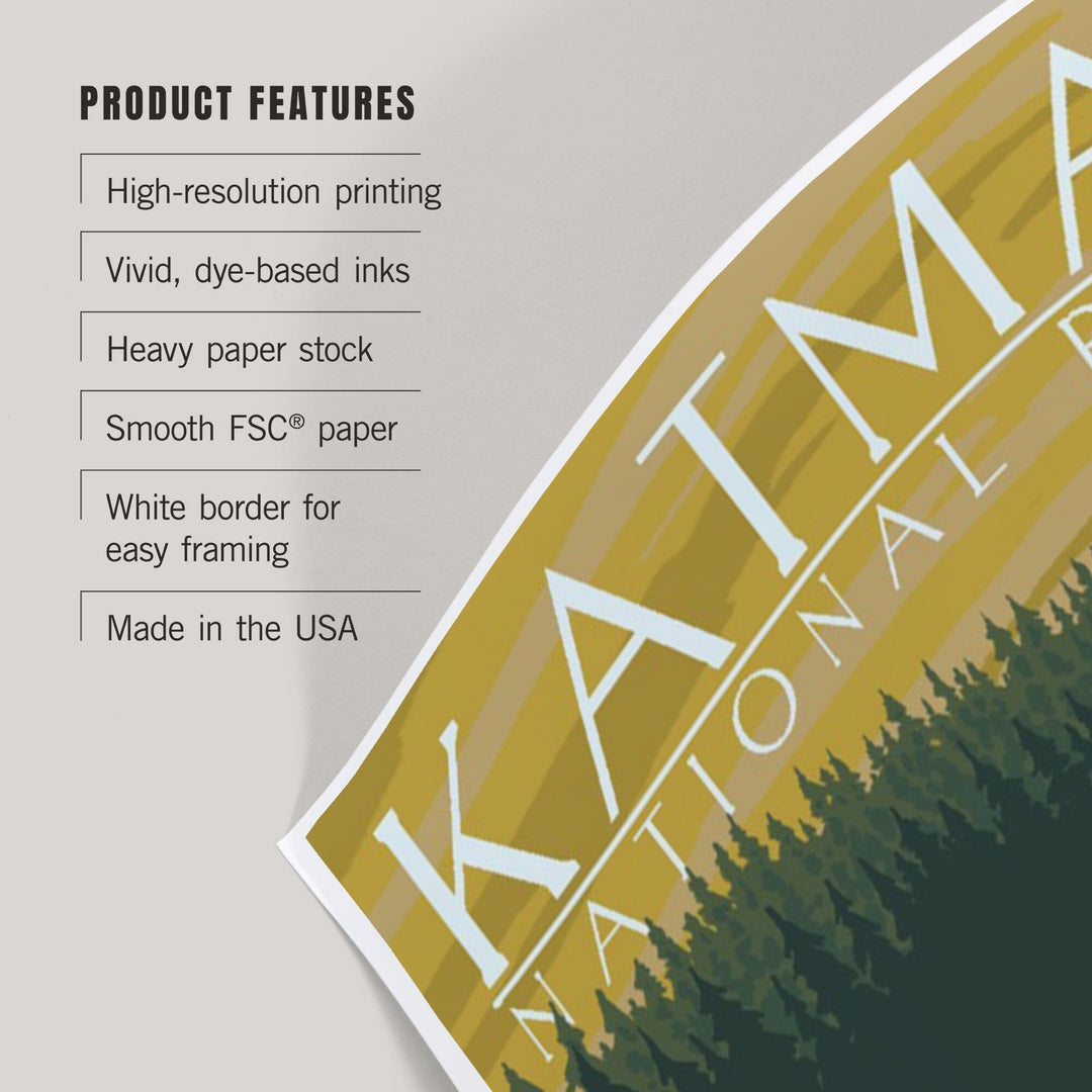 Katmai National Park, Alaska, Bears, Art & Giclee Prints Art Lantern Press 