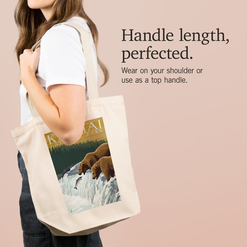 Katmai National Park, Alaska, Bears, Tote Bag Totes Lantern Press 