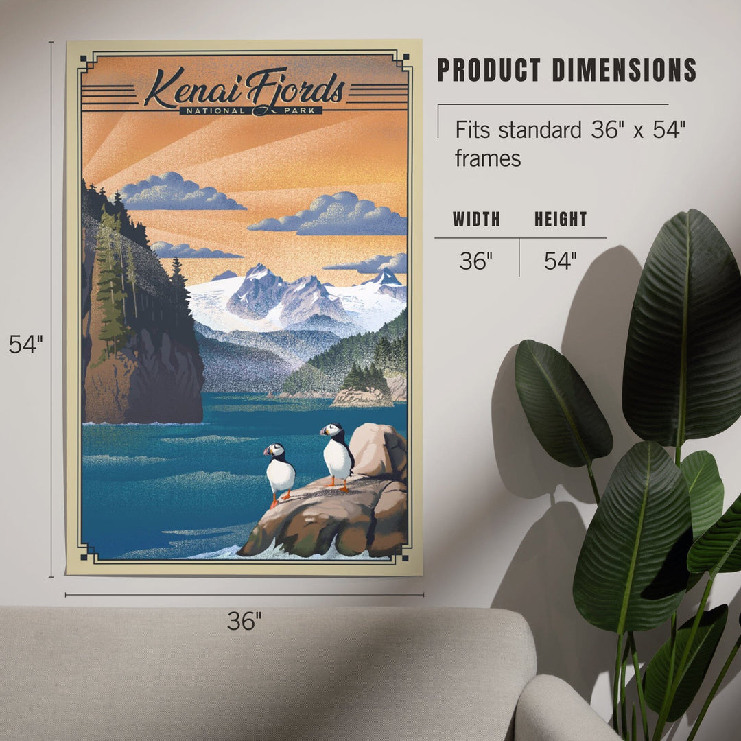 Kenai Fjords National Park, Alaska, Lithograph Park Series, Art & Giclee Prints Art Lantern Press 
