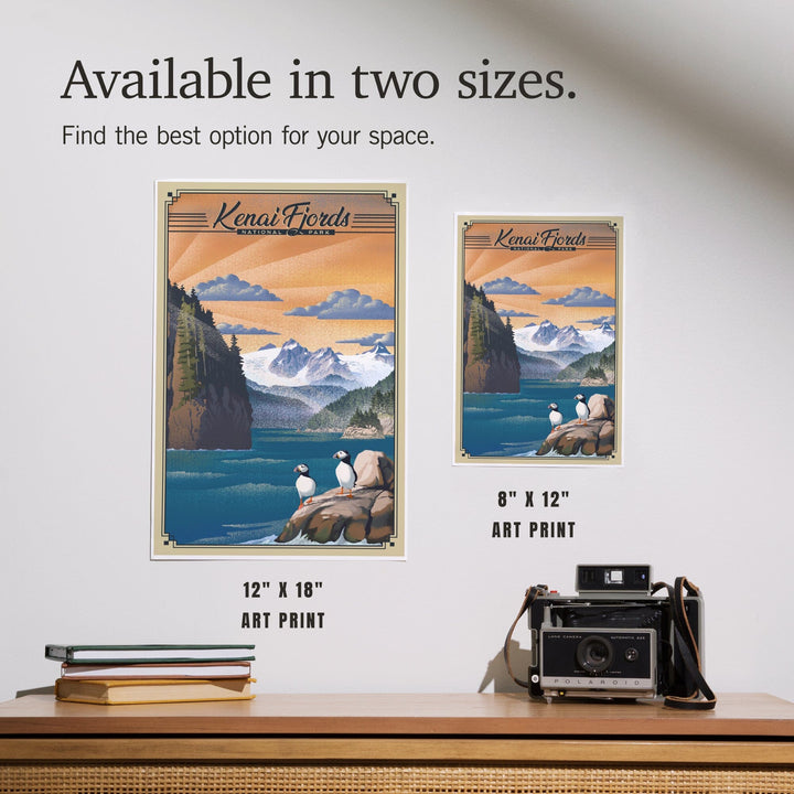 Kenai Fjords National Park, Alaska, Lithograph Park Series, Art & Giclee Prints Art Lantern Press 