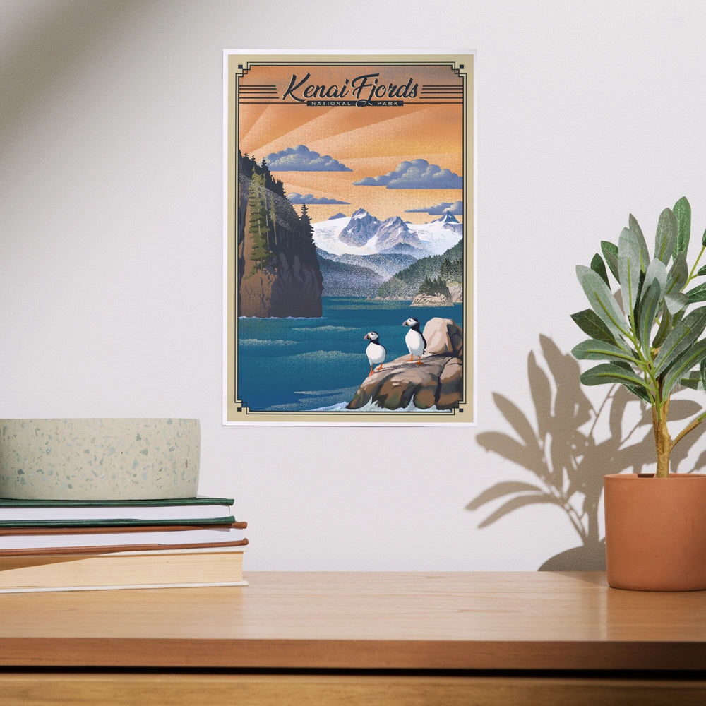 Kenai Fjords National Park, Alaska, Lithograph Park Series, Art & Giclee Prints Art Lantern Press 
