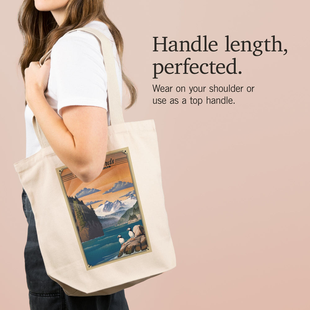 Kenai Fjords National Park, Alaska, Lithograph Park Series, Tote Bag Totes Lantern Press 