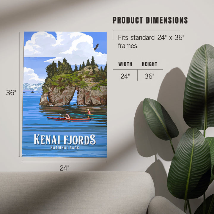 Kenai Fjords National Park, Alaska, Painterly National Parks Series, Art & Giclee Prints - Lantern Press