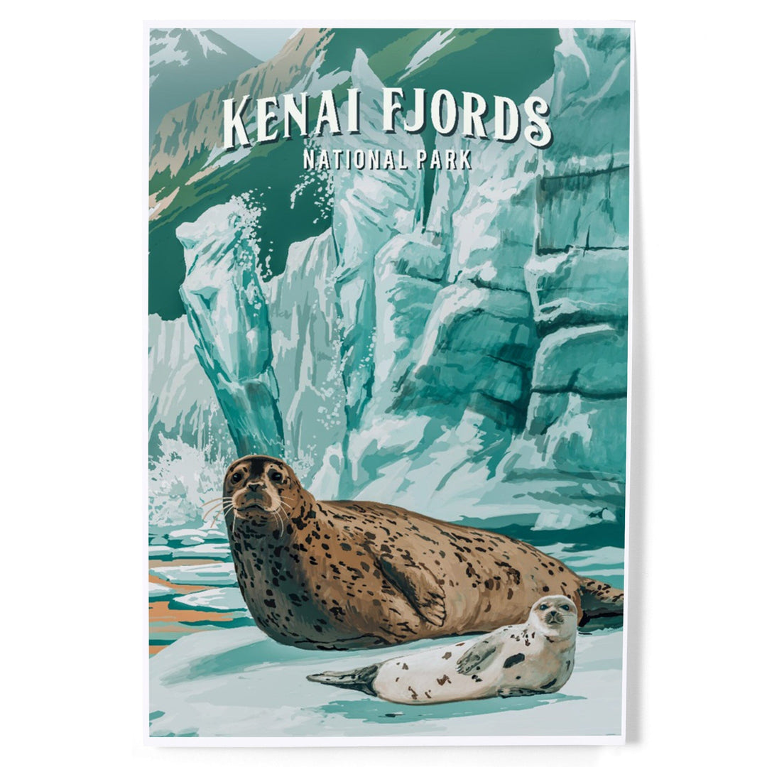 Kenai Fjords National Park, Alaska, Painterly Series, Art & Giclee Prints - Lantern Press