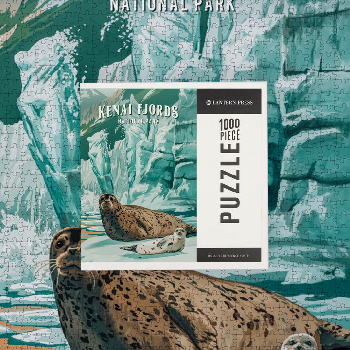 Kenai Fjords National Park, Alaska, Painterly Series, Jigsaw Puzzle Puzzle Lantern Press 