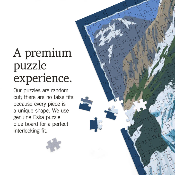 Kenai Fjords National Park, Alaska, Seals and Ice Shelf, Jigsaw Puzzle Puzzle Lantern Press 
