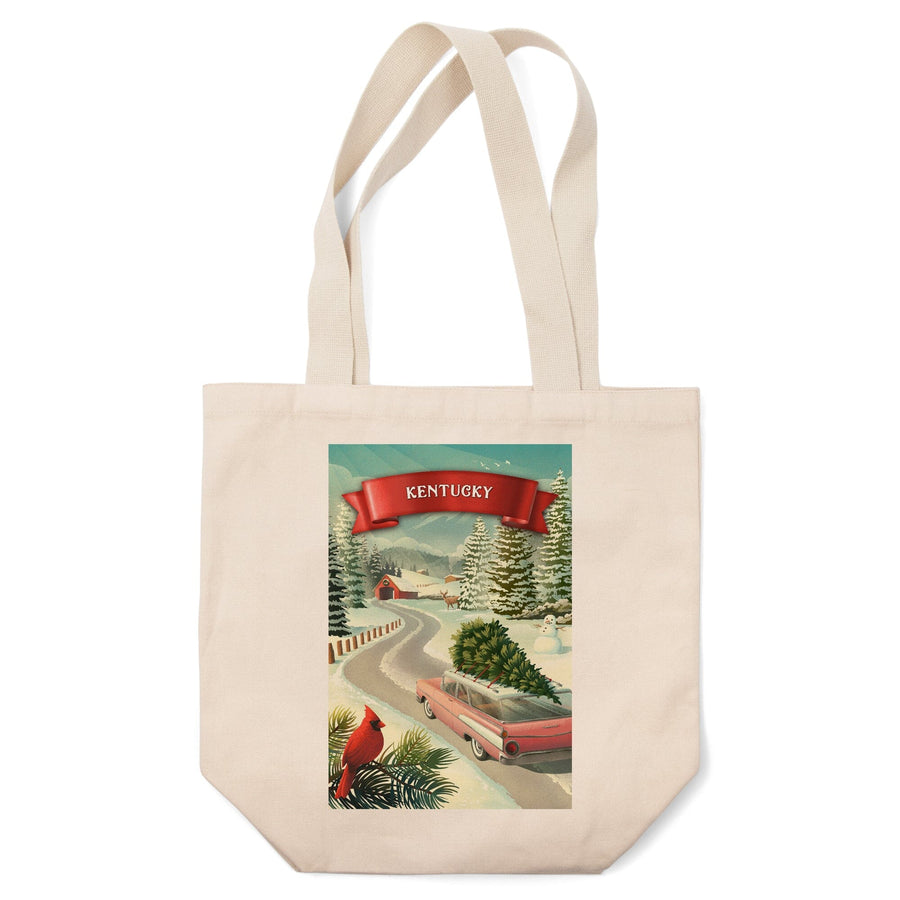 Kentucky, Holiday Tradition, Tote Bag Totes Lantern Press 
