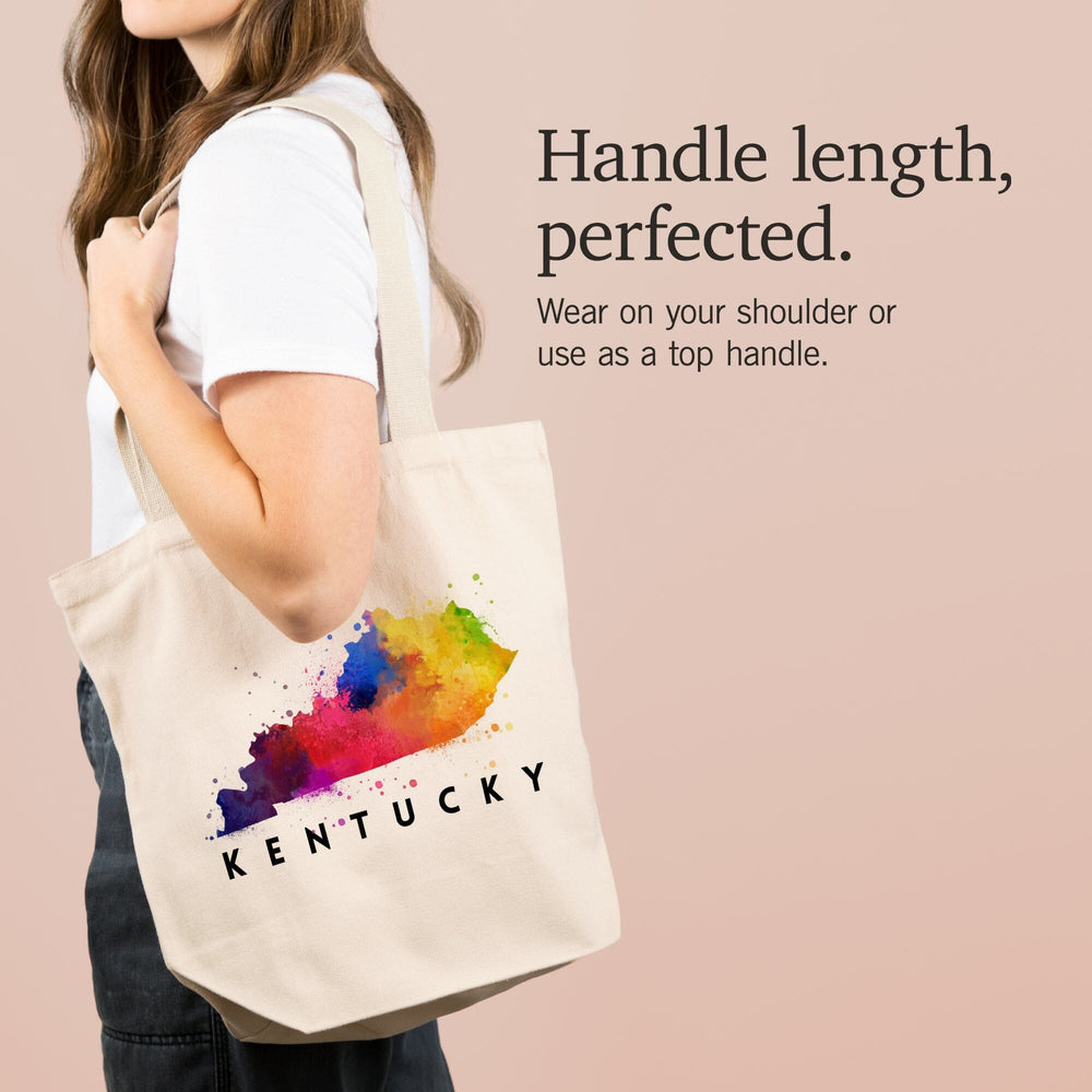 Kentucky, State Abstract Watercolor, Tote Bag Totes Lantern Press 