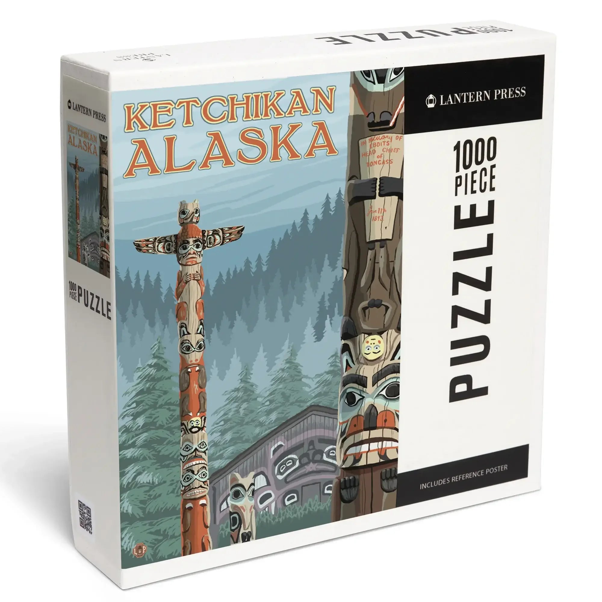 Ketchikan, Alaska, Alaska Totem Poles, 1000 piece jigsaw puzzle