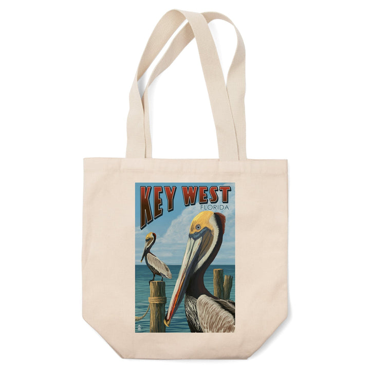 Key West, Florida, Brown Pelican, Tote Bag Totes Lantern Press 