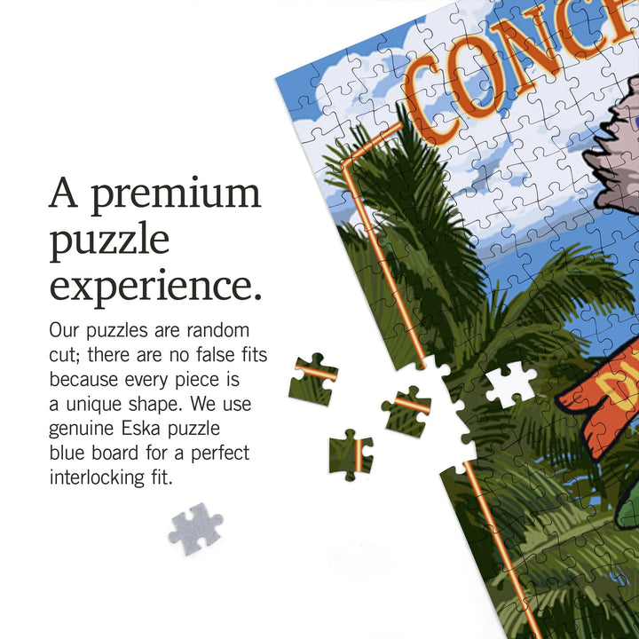 Key West, Florida, Conch Republic, Destinations Sign, Jigsaw Puzzle Puzzle Lantern Press 