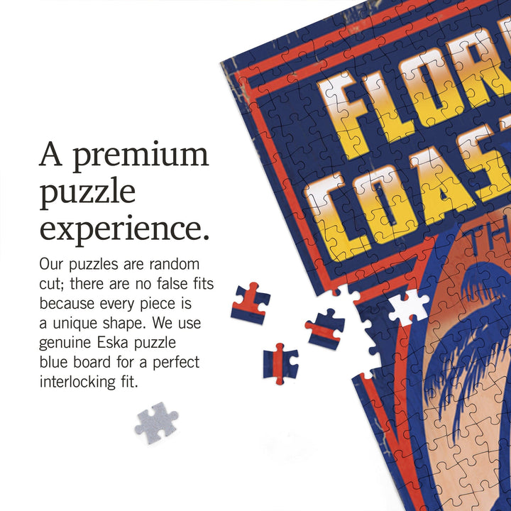 Key West, Florida, East Coast Railway, Jigsaw Puzzle Puzzle Lantern Press 