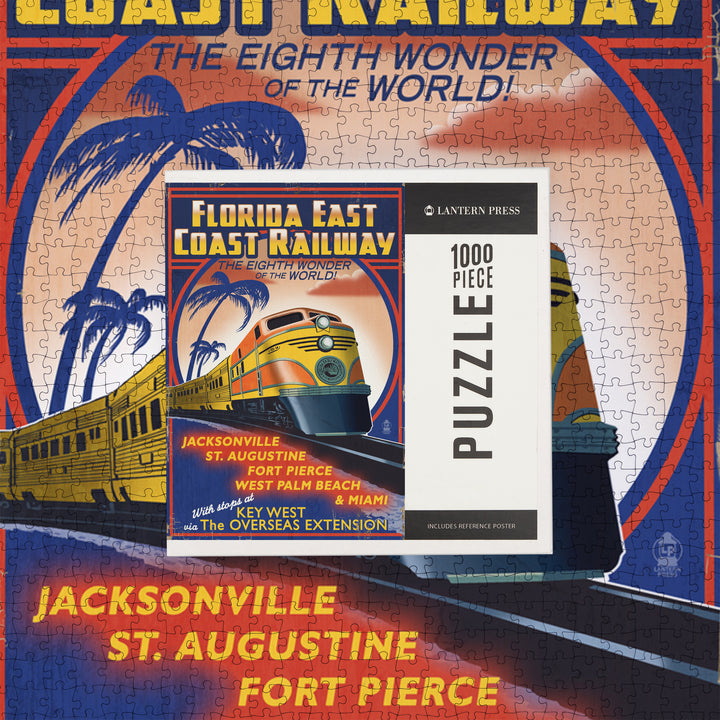 Key West, Florida, East Coast Railway, Jigsaw Puzzle Puzzle Lantern Press 