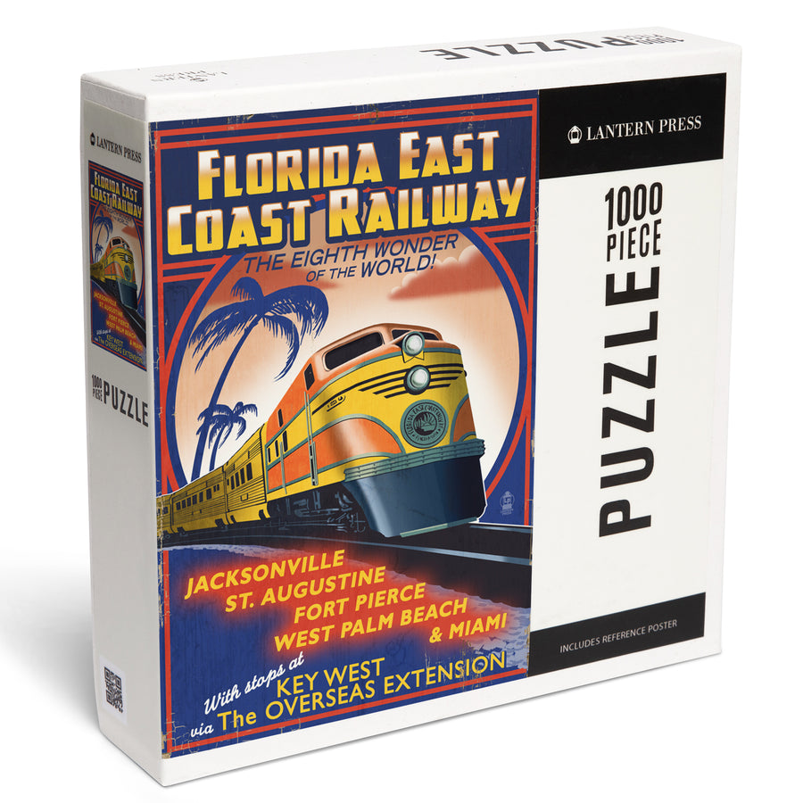 Key West, Florida, East Coast Railway, Jigsaw Puzzle Puzzle Lantern Press 
