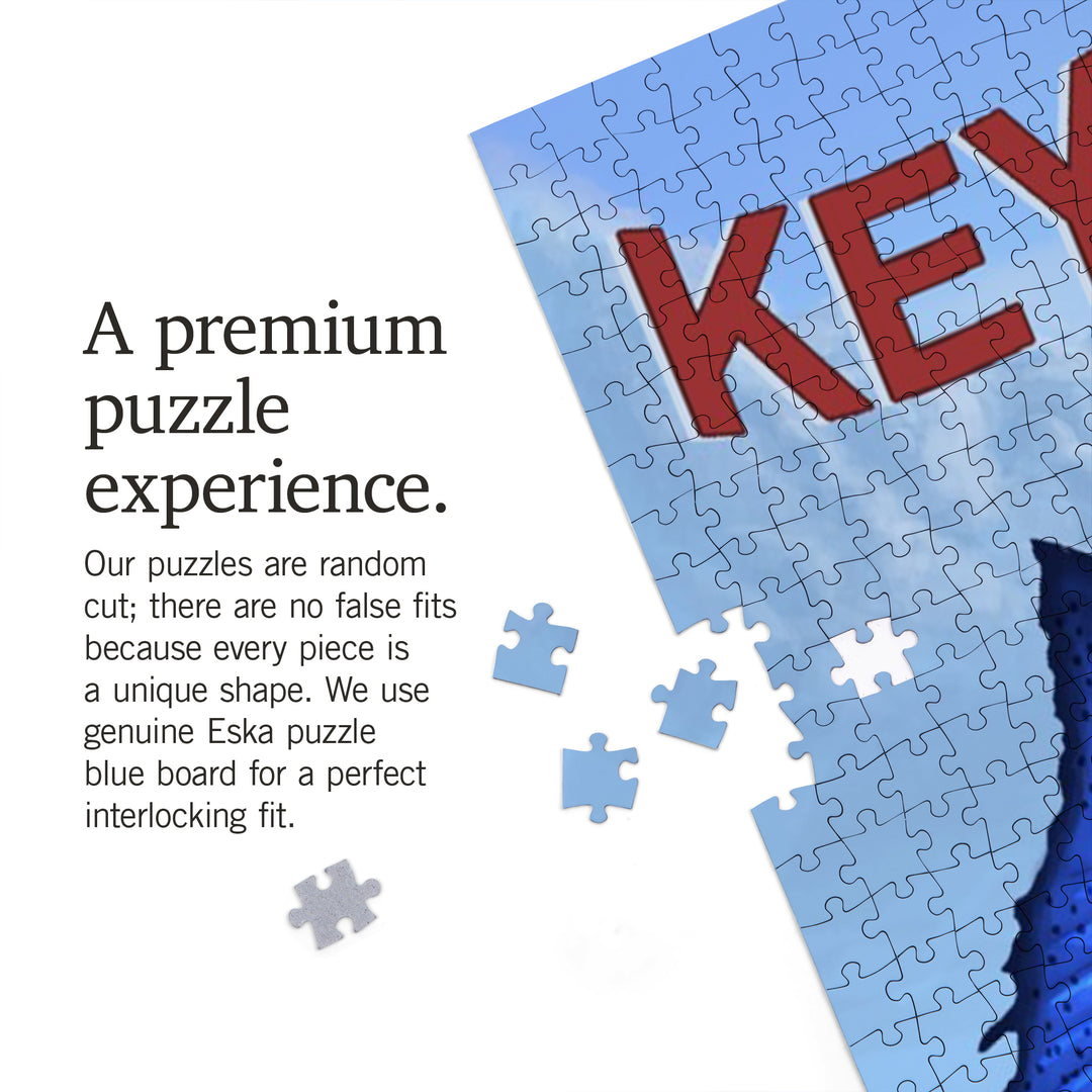 Key West, Florida, Sailfish Deep Sea Fishing, Jigsaw Puzzle Puzzle Lantern Press 