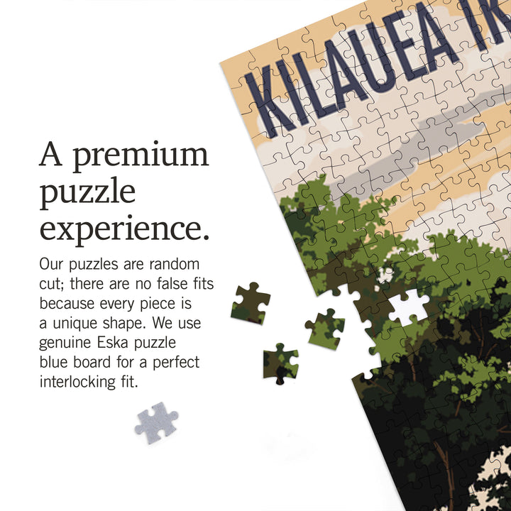 Kīlauea Iki Crater, Hawai‘i Volcanoes National Park, Jigsaw Puzzle Puzzle Lantern Press 