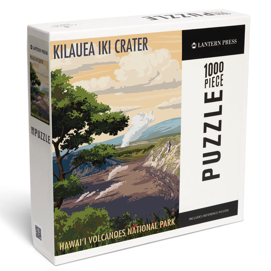 Kīlauea Iki Crater, Hawai‘i Volcanoes National Park, Jigsaw Puzzle Puzzle Lantern Press 