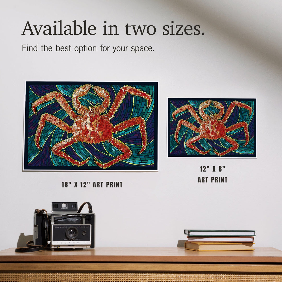 King Crab, Mosaic, Art & Giclee Prints Art Lantern Press 