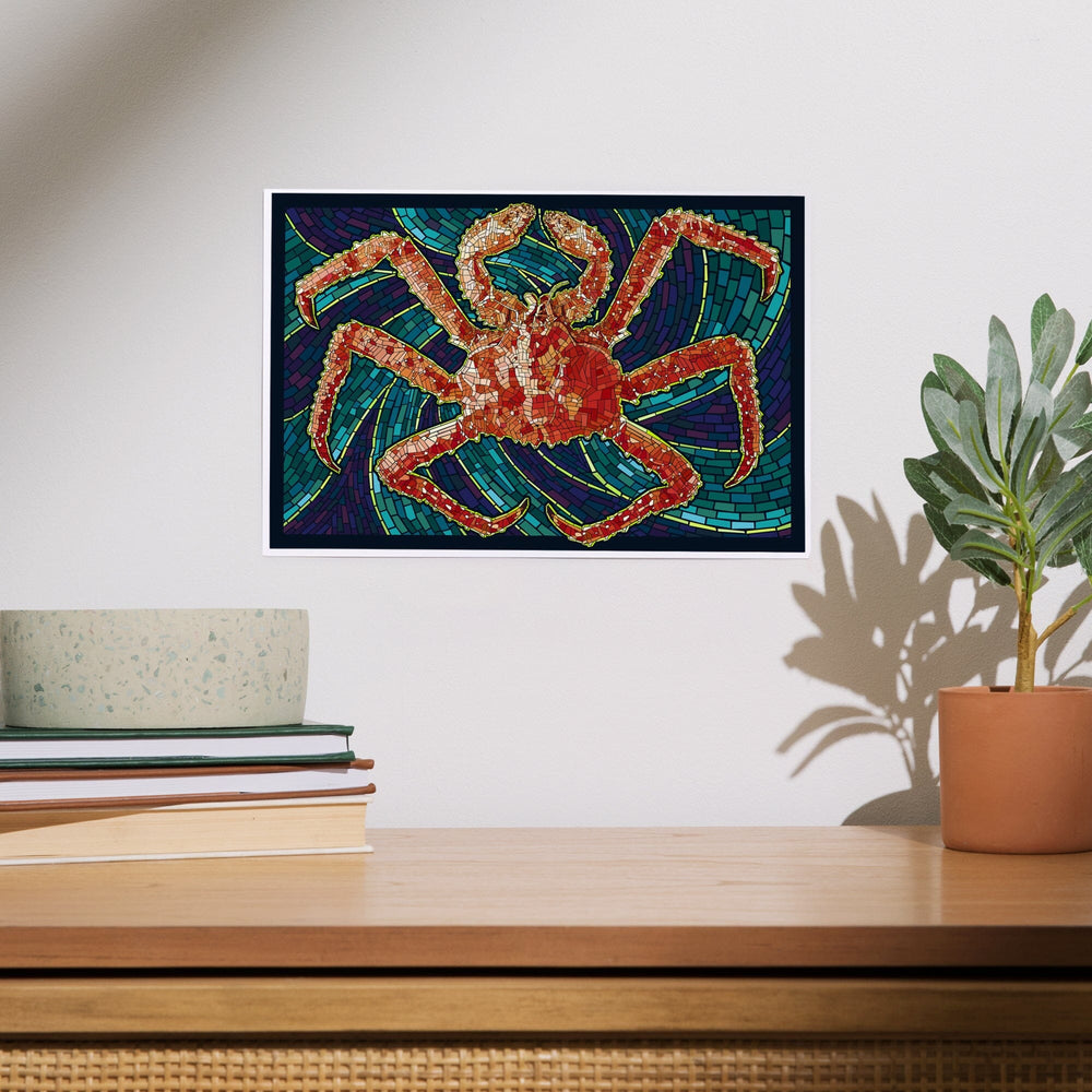 King Crab, Mosaic, Art & Giclee Prints Art Lantern Press 