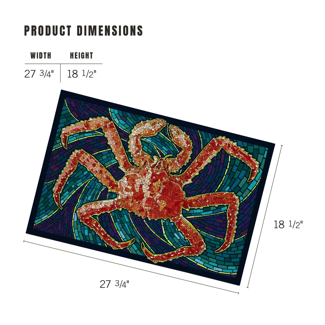 King Crab, Mosaic, Jigsaw Puzzle Puzzle Lantern Press 