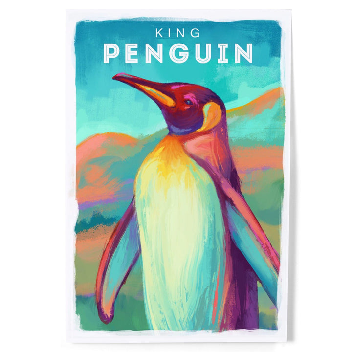 King Penguin, Vivid Series, Art & Giclee Prints Art Lantern Press 