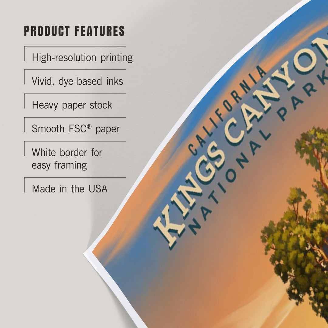 Kings Canyon National Park, California, General Grant, Oil Painting, Art & Giclee Prints Art Lantern Press 