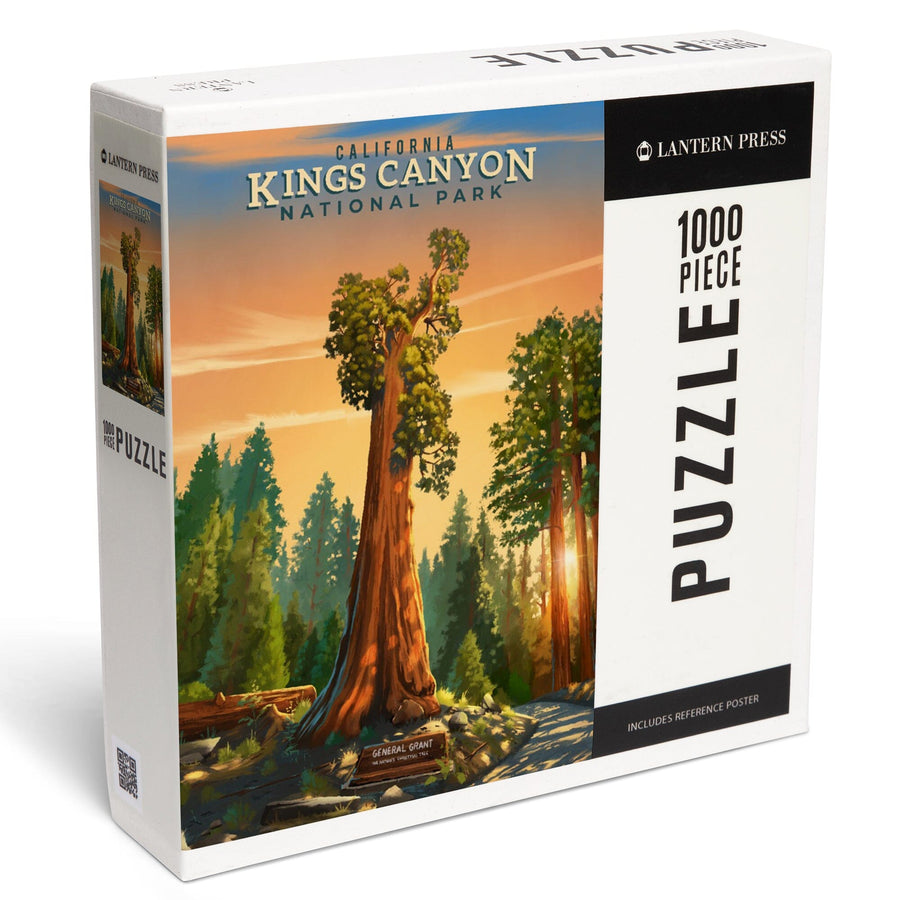 Kings Canyon National Park, California, General Grant, Oil Painting, Jigsaw Puzzle Puzzle Lantern Press 