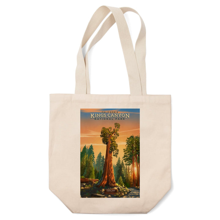 Kings Canyon National Park, California, General Grant, Oil Painting, Lantern Press Artwork, Tote Bag - Lantern Press