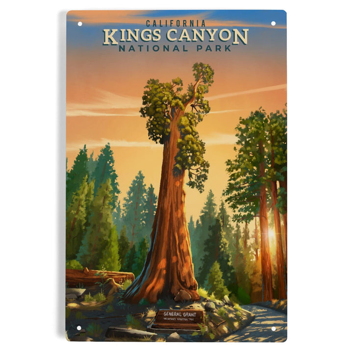 Kings Canyon National Park, California, General Grant, Oil Painting, Metal Signs Metal Lantern Press 