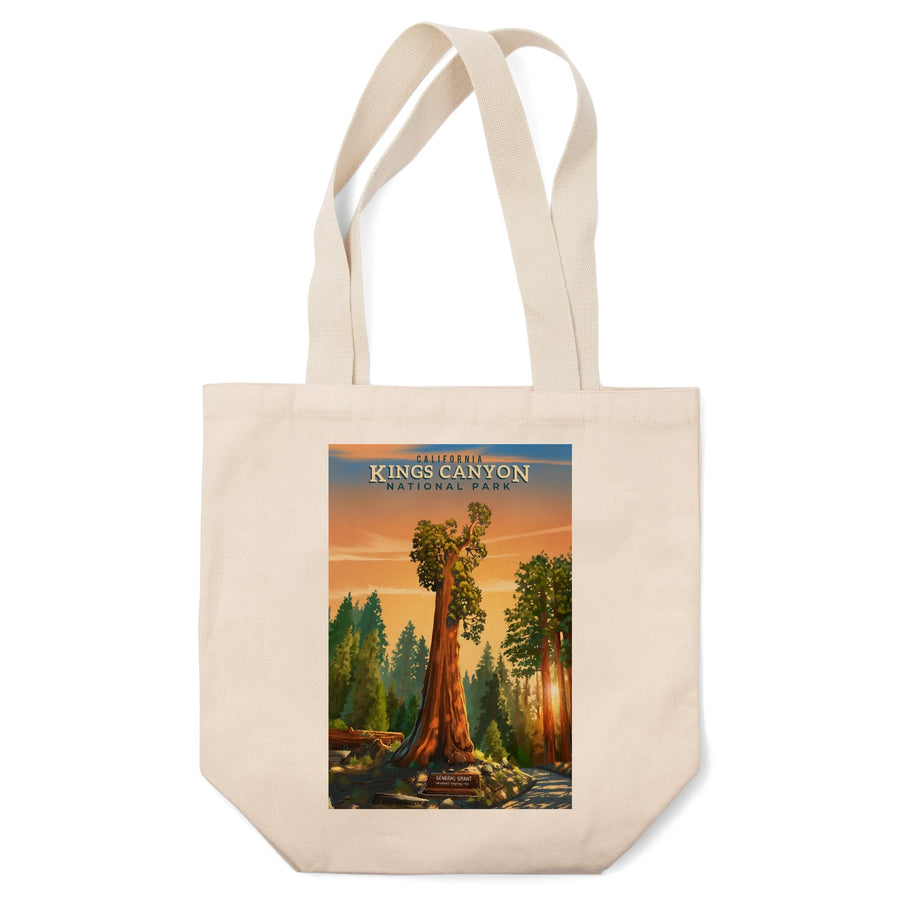 Kings Canyon National Park, California, General Grant, Oil Painting, Tote Bag Totes Lantern Press 